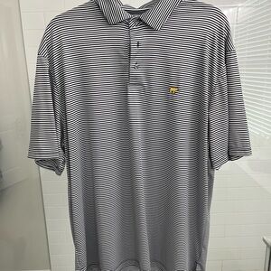 Classic Striped Polo Shirt with Logo